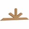 Ekena Millwork Saratoga Smooth Timber Gable Bracket, Western Red Cedar, 96"W x 28"H x 3 1/2"D x 5 1/2"F, 7/12 Pitch GBW096X28X0406SAR00SWR - alternate 4